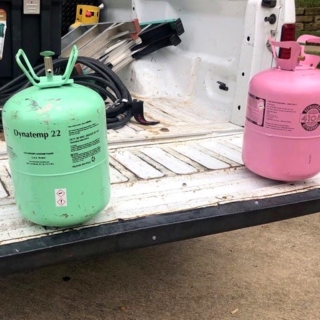 2 canisters of R-22 refrigerant