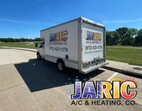 Jaric box truck, stocked and ready to help with your Ac repair needs