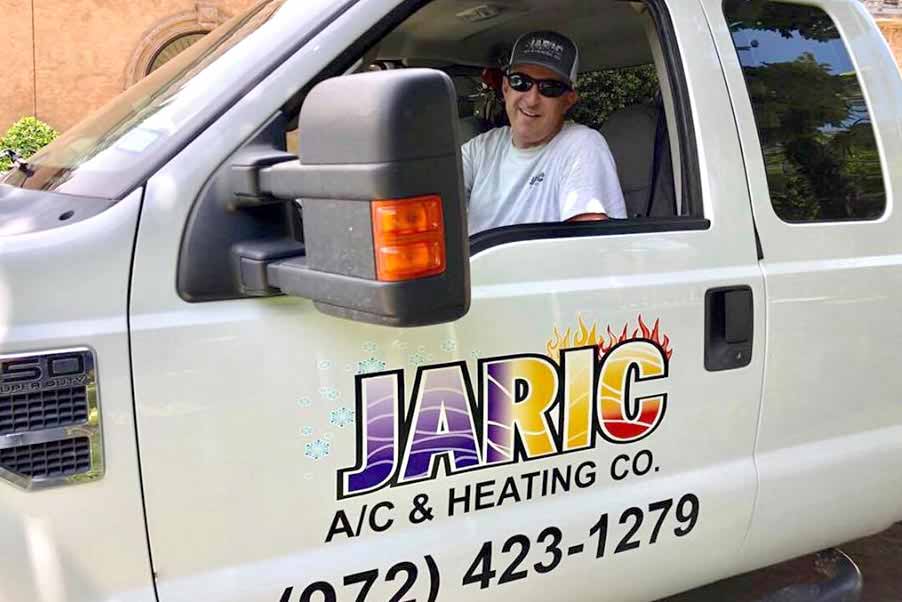Jim Richmond, owner of Jaric A/C & Heating Company, ready to deliver top notch service to his next air conditioning repair customer.